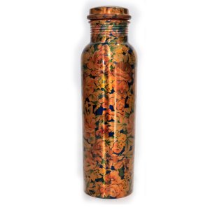 Beautifully printed copper bottles - ideal gift - home and decore beautiful handmde object.