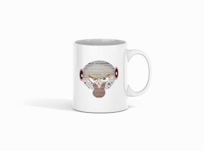 I Am Watching You Emoji in Patterns- emoji printed ceramic white coffee and tea mugs/ cups for emoji lover people