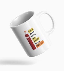 Diwali Cracker Frenzy Coffee Mug - 'Can't Keep Calm, My Head is on Fire!