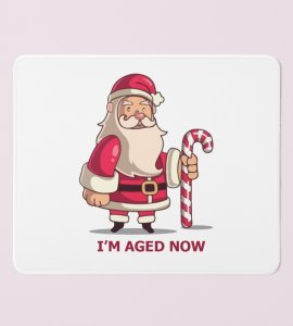 Old Grumpy Santa: Unique Designed Mouse Pad by Best Gifts For Secret Santa