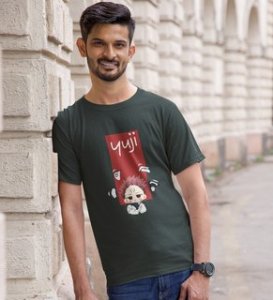 Notorious Itadori Cotton Green Tshirt For Mens and Boys